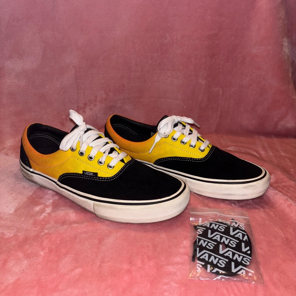 Vans Two-Tone Black and Yellow Sneakers